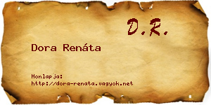 Dora Renáta névjegykártya